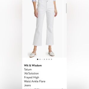Wit & Wisdom White High-Rise - size 12